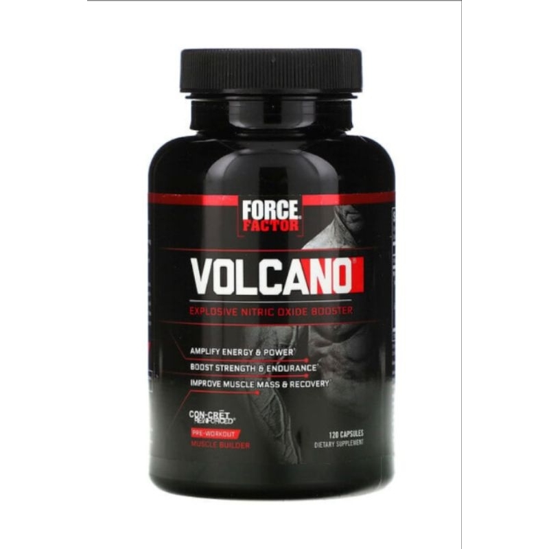 🇺🇲Force Factor Volcano N.O一氧化氮 L-瓜胺酸 CON-CRĒT鹽酸肌酸 力量耐力肌肉120顆