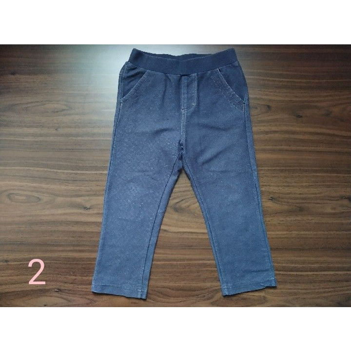 二手麗嬰房女小幼童深藍色薄長褲內搭褲 尺碼3(編號2)