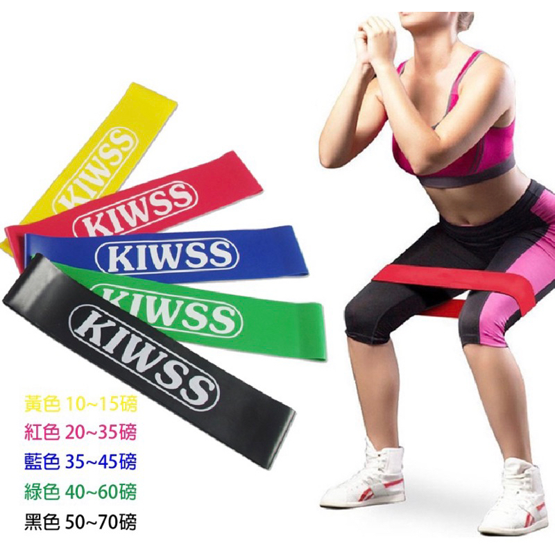 （全新現貨）藍色 KIWSS凱沃斯  天然乳膠阻力圈  瑜珈帶 訓練拉力帶  阻力帶 健身帶  拉力帶  彈力帶