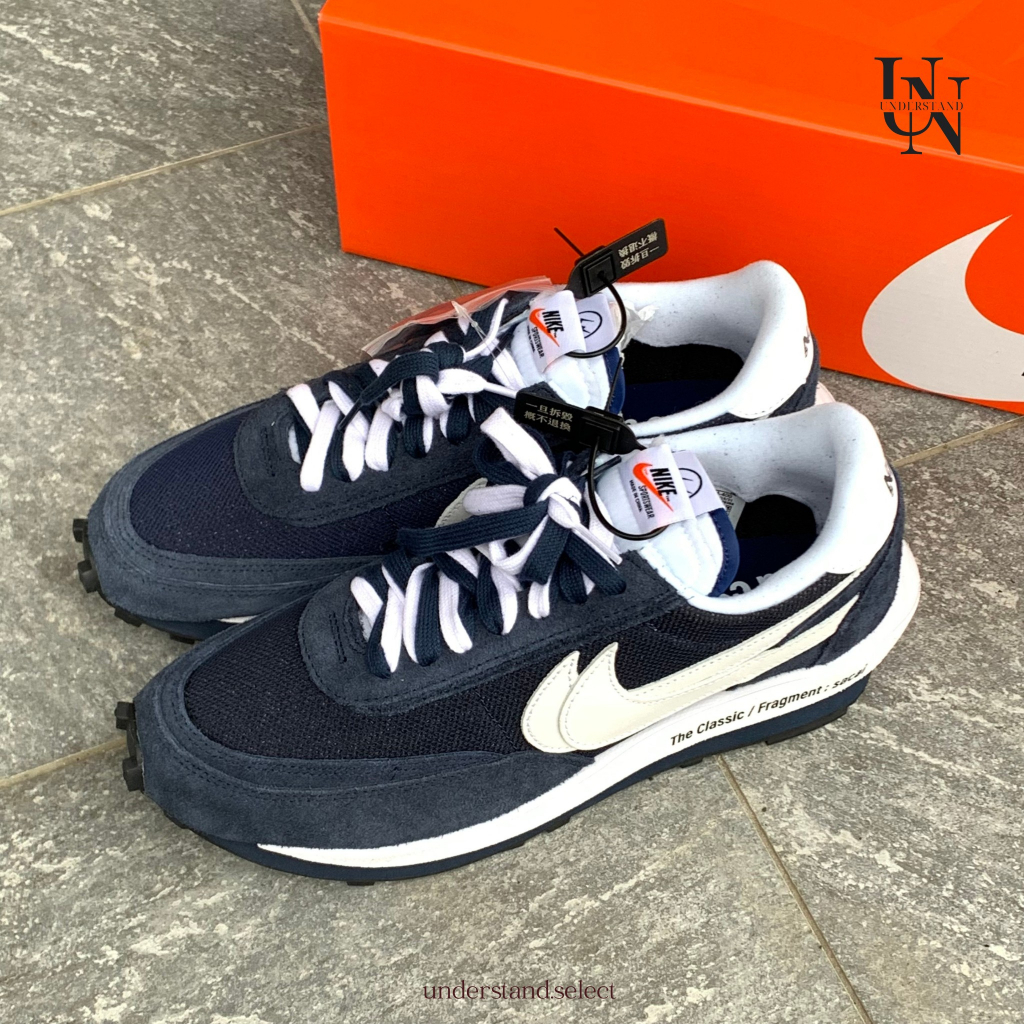 UN 預購▸ NIKE X SACAI X FRAGMENT LDWAFFLE BLUE 藍 深藍 DH2684-400