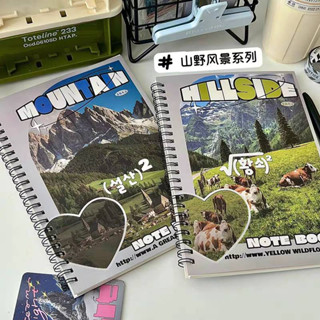 簡約ins風美式復古橫線筆記本A5線圈本