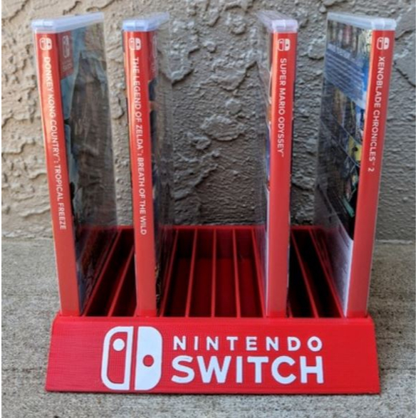 3D列印 任天堂 Nintendo switch 遊戲卡盒 光碟架 遊戲片收納架 支架 展示架卡帶架 收納置物架 12片