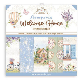 『牧莎記事』Stamperia 8"/12"雙面美編襯紙本 卡片紙 背景紙 Welcome Home-SR-