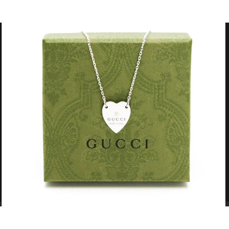 全新Gucci古馳愛心項鍊全新包裝未拆 保證正品專櫃購買