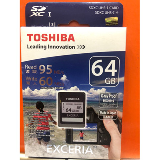 TOSHIBA EXCERIA SDXC 64GB r95mb w60mb 絕版品最後2片