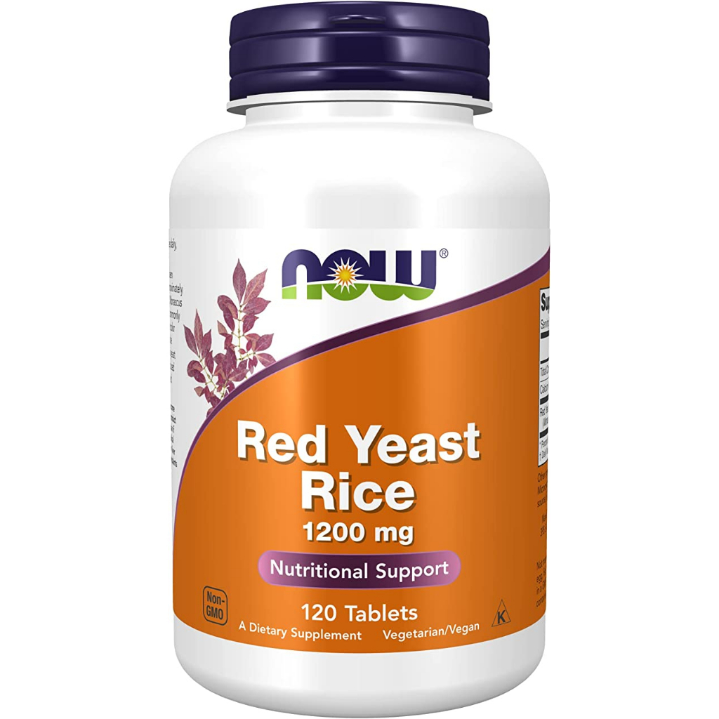 ＜現貨＞NOW Foods Red Yeast Rice 紅麴米 高含量1200 mg 120片裝