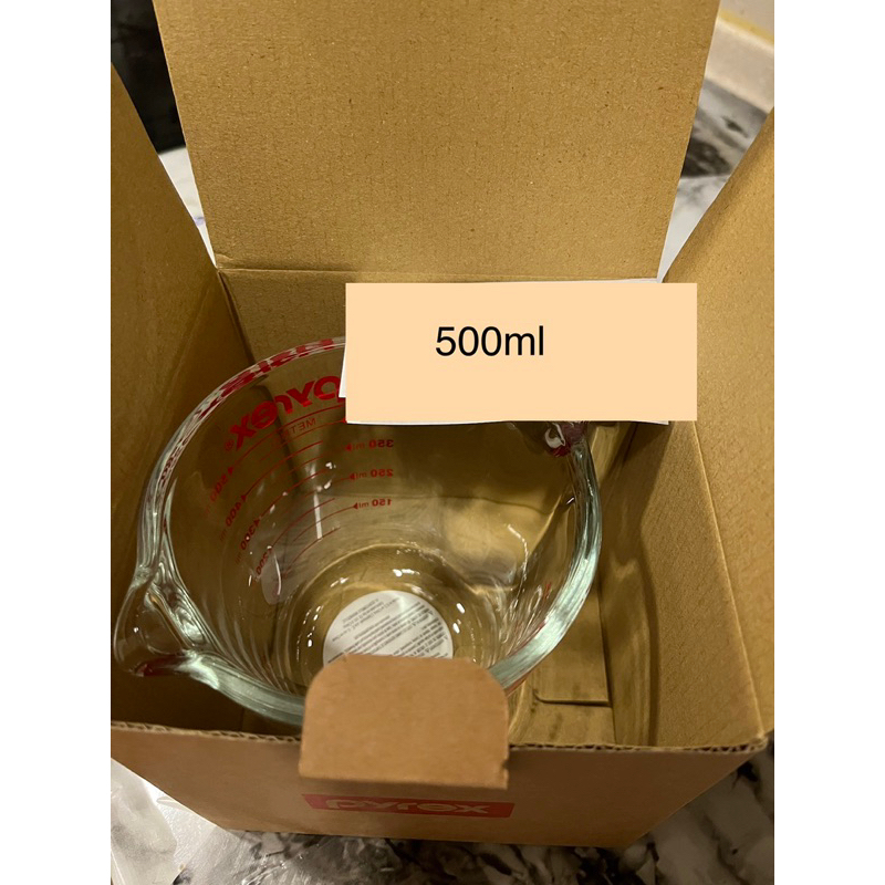 康寧耐熱玻璃量杯  500ml