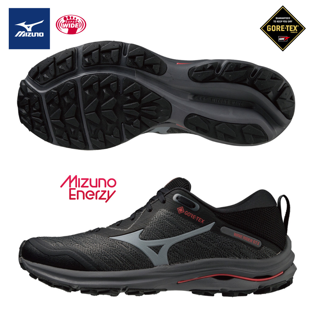 「sport👟」 MIZUNO WAVE RIDER GTX 超寬楦 男款 慢跑鞋 J1GC218002