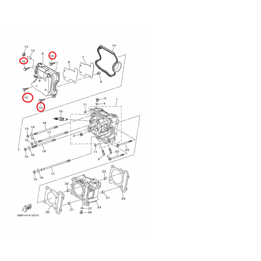 YAMAHA 原廠 CUXI LIMI 115 BWS 七期 FORCE 2.0 螺栓 料號：95E32-06030