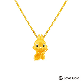 Disney迪士尼系列金飾 立體黃金墜子-金湯匙桑普兔款 送項鍊 (現貨+預購)