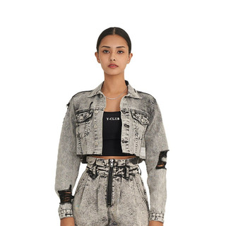 (已售出)yuyu active Don't Lie Denim Jacket 不要騙我牛仔外套
