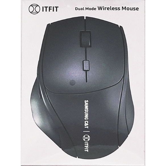 【全新未拆 ITFIT 雙模無線靜音滑鼠】ITFIT 雙模無線滑鼠 M03A 銀灰 Dual Mode Wireless
