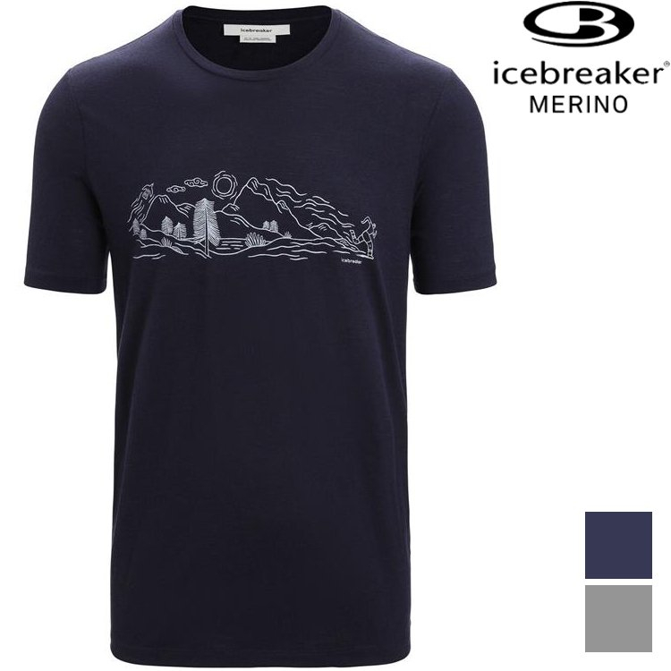 活動價 Icebreaker Tech Lite II AD150 男款 美麗諾羊毛排汗衣-天然景致 0A56NB
