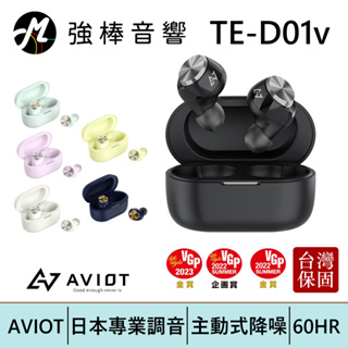AVIOT TE-D01v 混和主動降噪真無線藍牙耳機 超長續航 日本專業調音 | 強棒電子