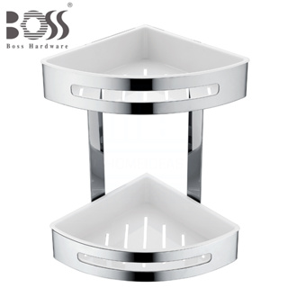 《BOSS》304不鏽鋼 雙層三角置物籃 D-470 角落置物籃 轉角籃 轉角架 內盒可取出清洗 台灣製造
