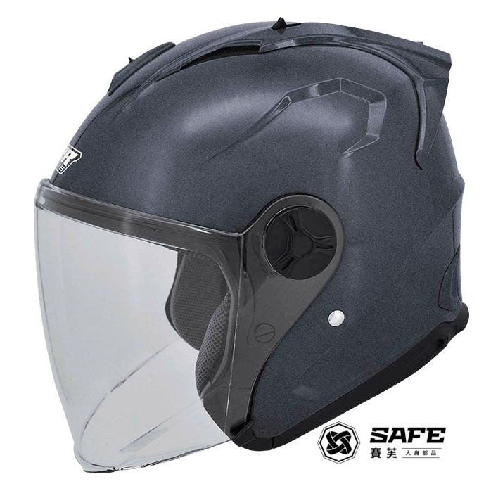 M2R｜J-X 素色 半罩安全帽 可拆3D構型吸排內襯 抗UV鏡片 浮動鏡片座 預留藍芽配件擴充空間