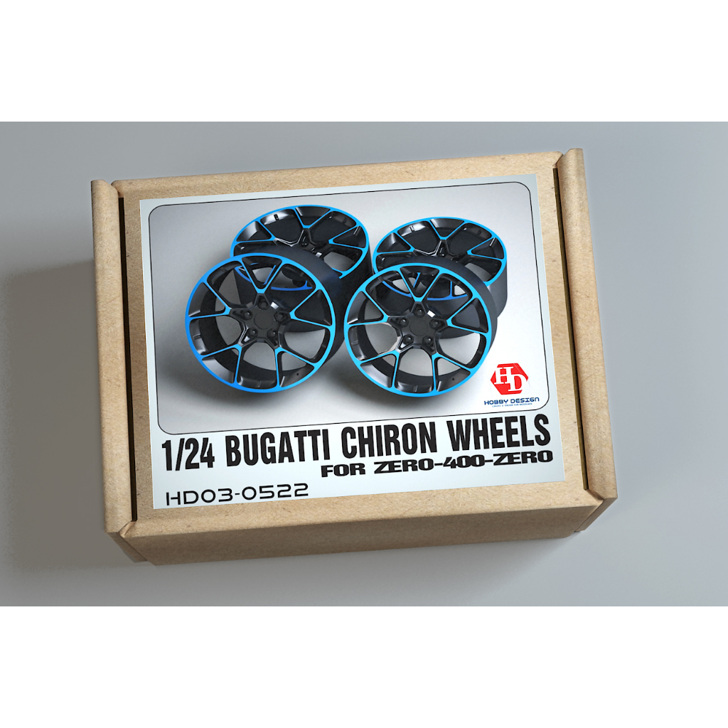 【傑作坊】Hobby Design HD03-0522 1/24 汽車模型輪圈 Bugatti Chiron 式樣