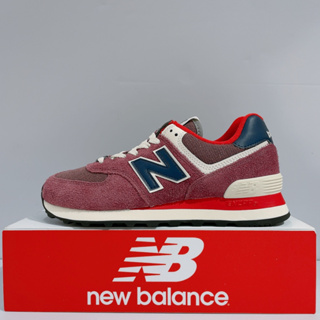 New Balance NB 574 男女款 酒紅色 D楦 長麂皮 復古 運動 休閒鞋 U574RX2