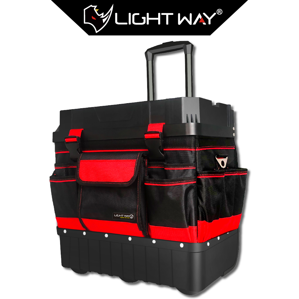 Light way ｜拉桿工具箱 -開放式側袋(紅) 0601C002-R｜新色上市