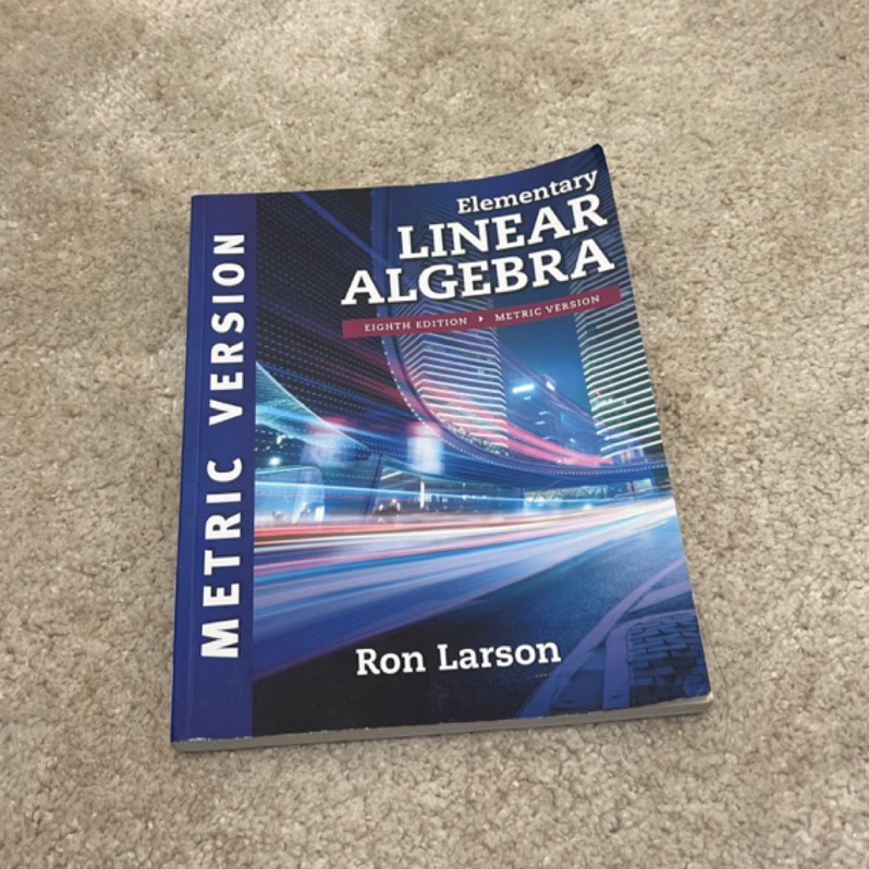 二手免運❗️Elementary Linear Algebra 8E LARSON  線性代數