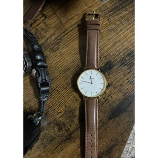 *Used* CLUSE 金框 x 白錶盤 x 棕色錶帶 33mm