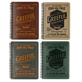 【文具室務】美式復古 Greeful 線圈筆記本 A5 橫線 記事本 復古 筆記本 風格化