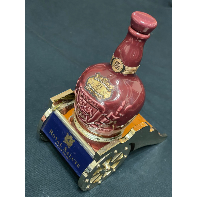 皇家禮砲小樣酒瓶（空瓶）含大砲展架