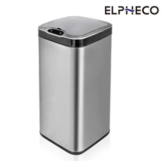 ELPHECO 不鏽鋼除臭感應垃圾桶 30L 銀色