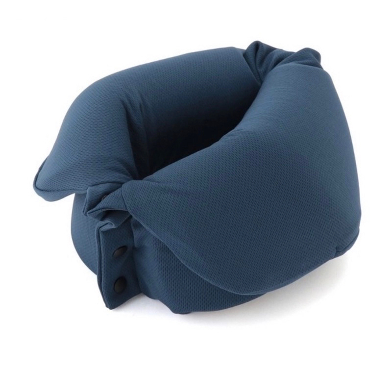 【MUJI 無印良品】可收納多用途頸枕/深藍.約27x58cm