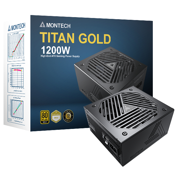 【也店家族 】新品上市_MonTech 君主 TITAN 泰坦 GOLD 頂級 金牌 電源供應器_1200W~750W