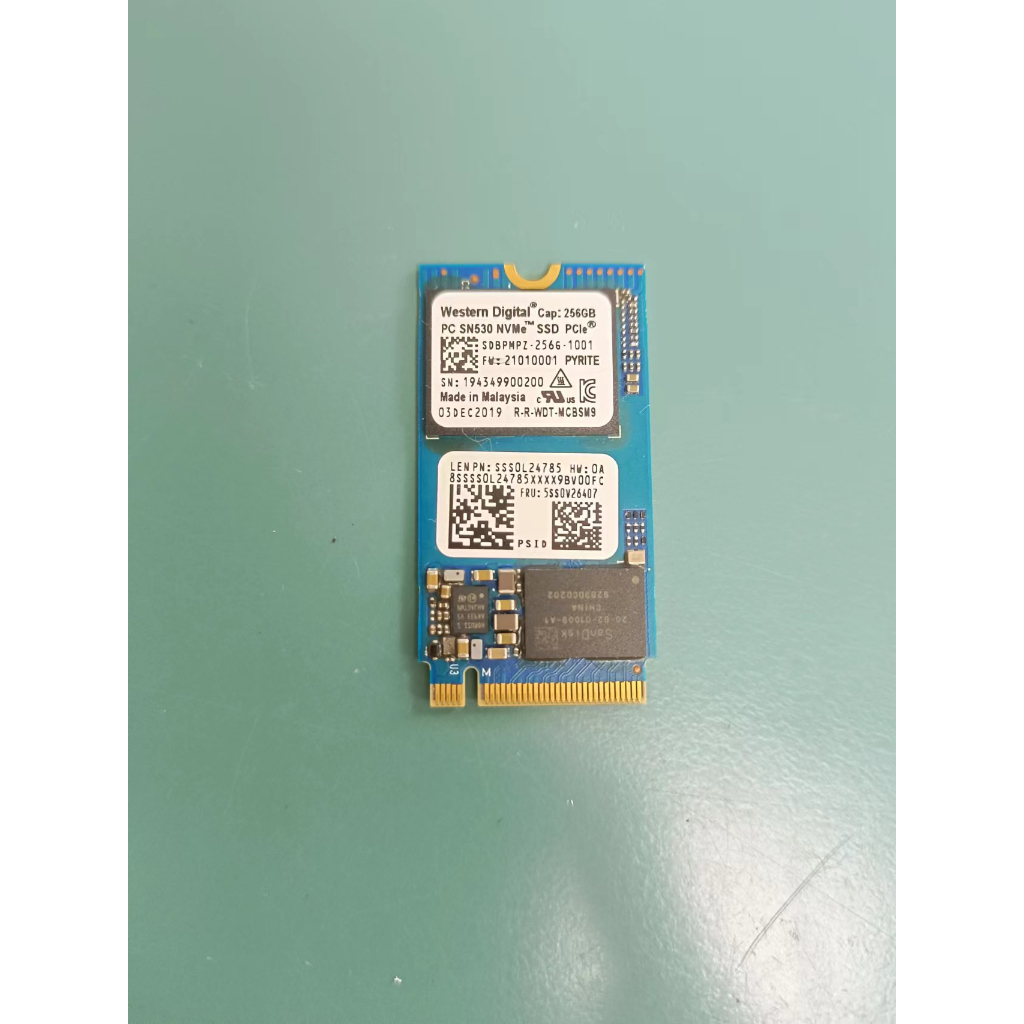【WD】SSD 256GB SN530(拆機良品)