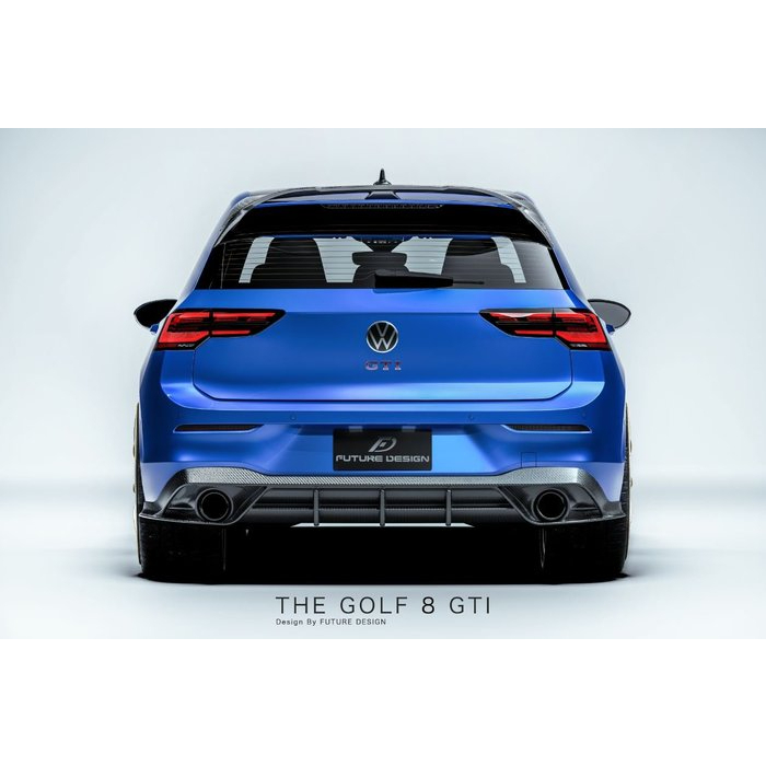 【Future_Design】Volkswagen GOLF 8 GTI FD 品牌 碳纖維 卡夢 CARBON 後下巴