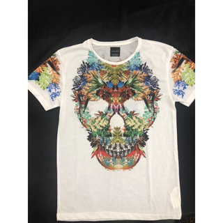 ZARA 短袖 薄 T shirt T-shirt 骷顱頭 稀有款 九成新