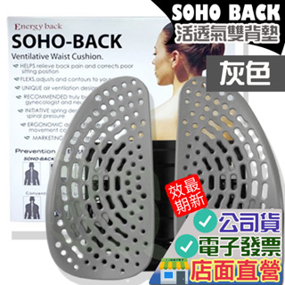 SOHOBACK 舒活透氣雙背墊 灰色 安能背克 Energyback 靠背墊 SOHO BACK 靠墊 椅靠