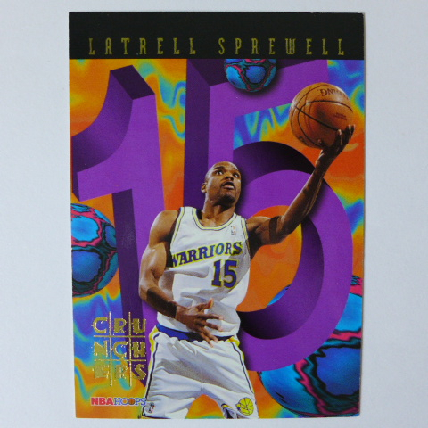 ~ Latrell Sprewell ~NBA球星/鎖喉手/史普利威爾 1995年HOOPS特殊卡
