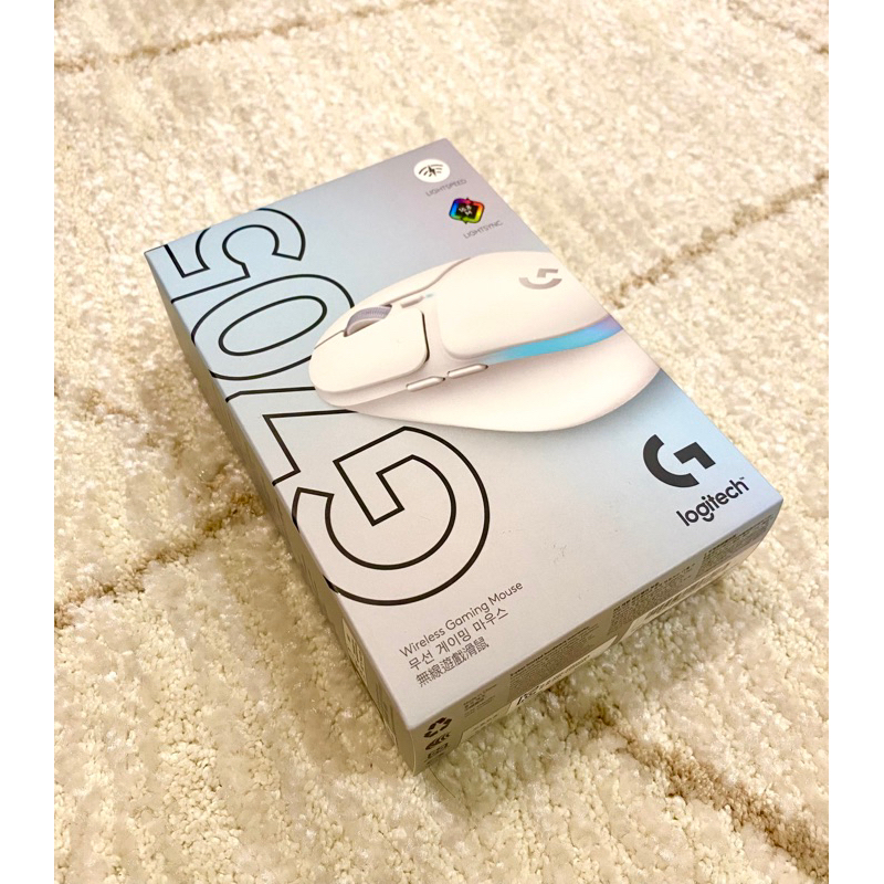 Logitech G 羅技 G705 電競 無線滑鼠 炫光美型 多工遊戲滑鼠 白色款 炫光美型【現貨】