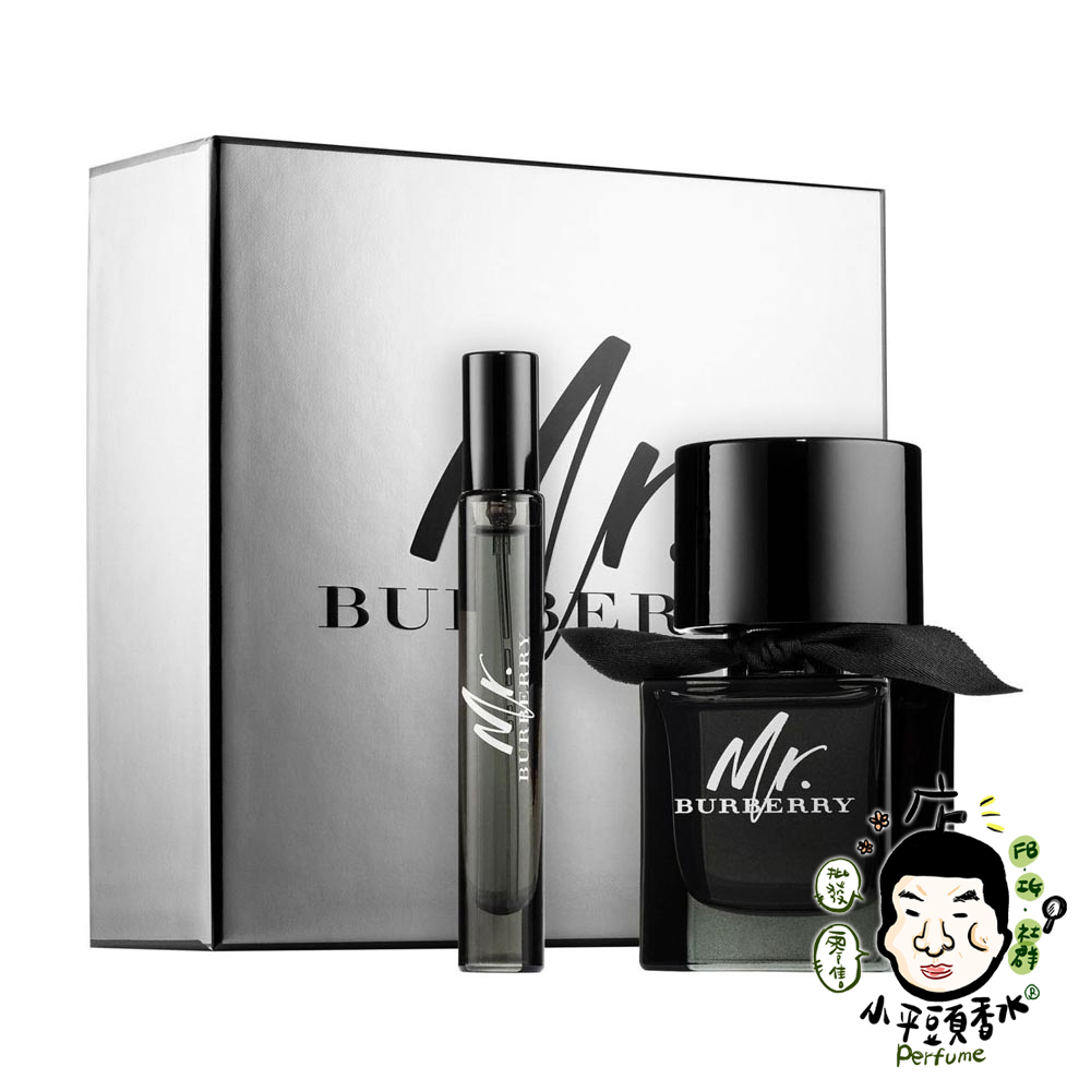 Burberry Mr.Burberry 男性淡香精 淡香精50ML+ 淡香精7.5ML 香水禮盒《小平頭香水店》