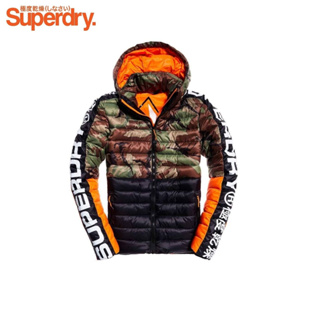 Superdry 極度乾燥 極輕 寒流保暖 迷彩外套 重羽絨外套 連帽外套 帽子可拆 保暖外套 防風外套