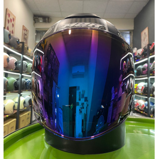 熊彬安全帽⎜M2R Helmet FR-2 紀念版/特仕版 3/4罩安全帽 Jet Type 加長電鍍鏡片 藍