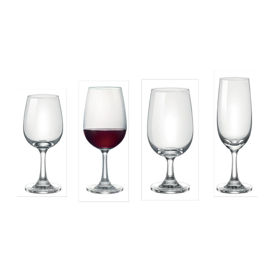【Ocean】Society系列高腳玻璃杯 - 共4款《WUZ屋子》紅酒杯 白酒杯 香檳杯 水杯|