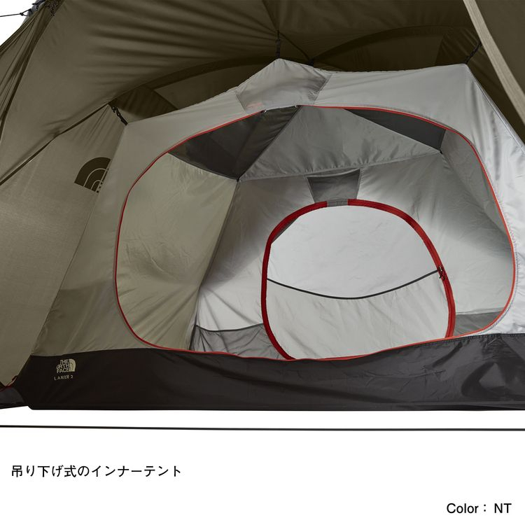 🔥可預購🔥The North Face - Lander 2 灰褐綠NV22206 帳篷露營雙人日本