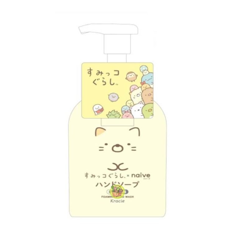 【JPGO】日本製 Kracie Naive 角落生物限定包裝 泡沫洗手乳 500ml(貓咪款)