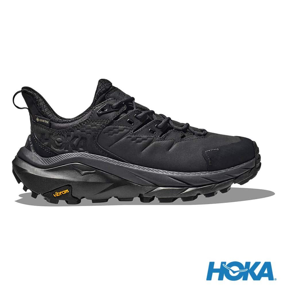 HOKA ONE ONE 美國 男Kaha 2 Low Goretex 登山鞋 黑/登山露營戶外穿搭