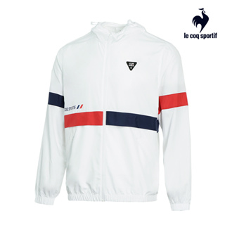 【le coq sportif 法國公雞】法式經典防風外套-男款-白色-lor61861