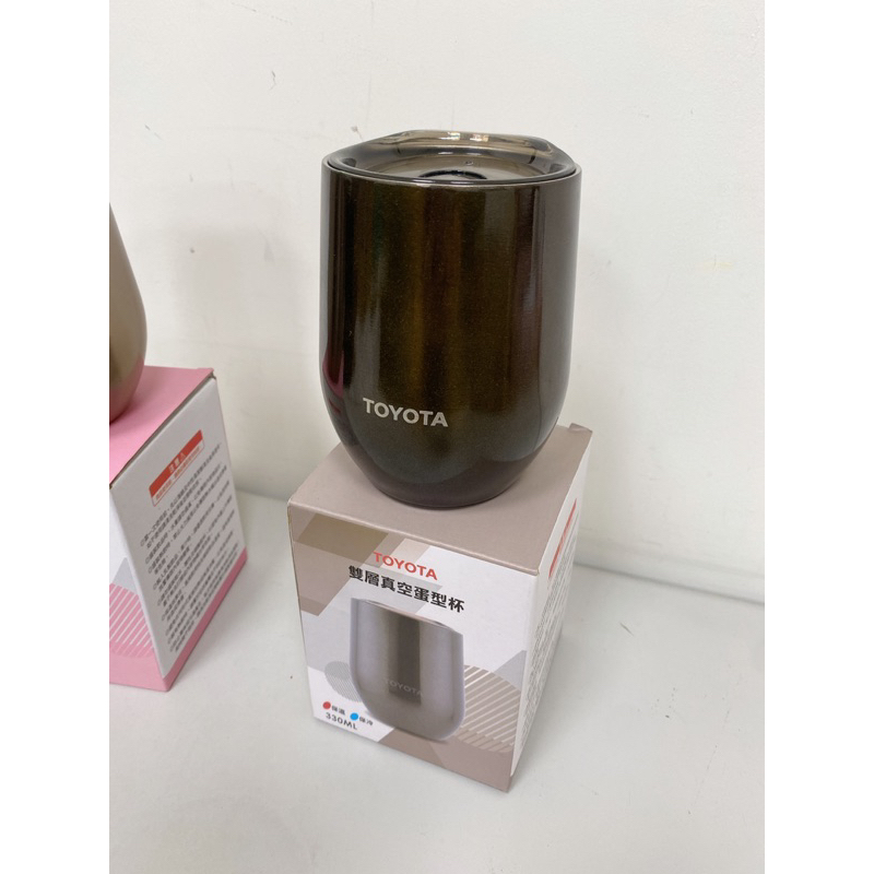 Toyota 雙層真空蛋型杯 不鏽鋼杯 鈦金銅