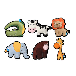 Q-MONSTER 動物園系列 狗狗毛絨發聲玩具 內建浮水彈力球 堅固耐咬 - 艾爾發寵物 Alphapetstw
