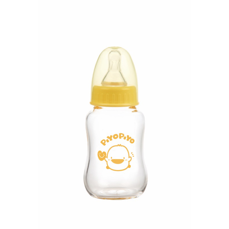 *黃色小鴨 標準口徑 質厚輕感 玻璃奶瓶 150  / 250ml