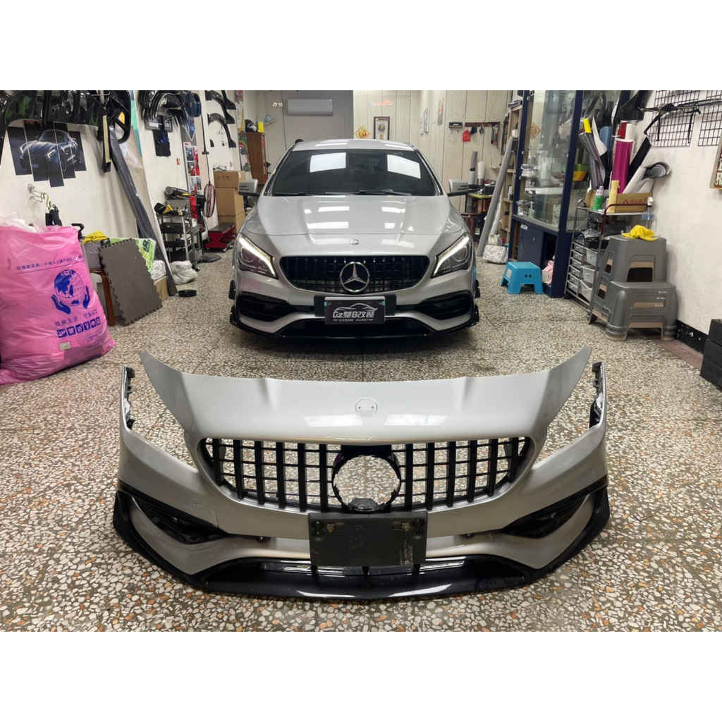《GZ雙Ｂ改裝》賓士 BENZ BMW 空力套件 W117 Cla250 45前保桿總成