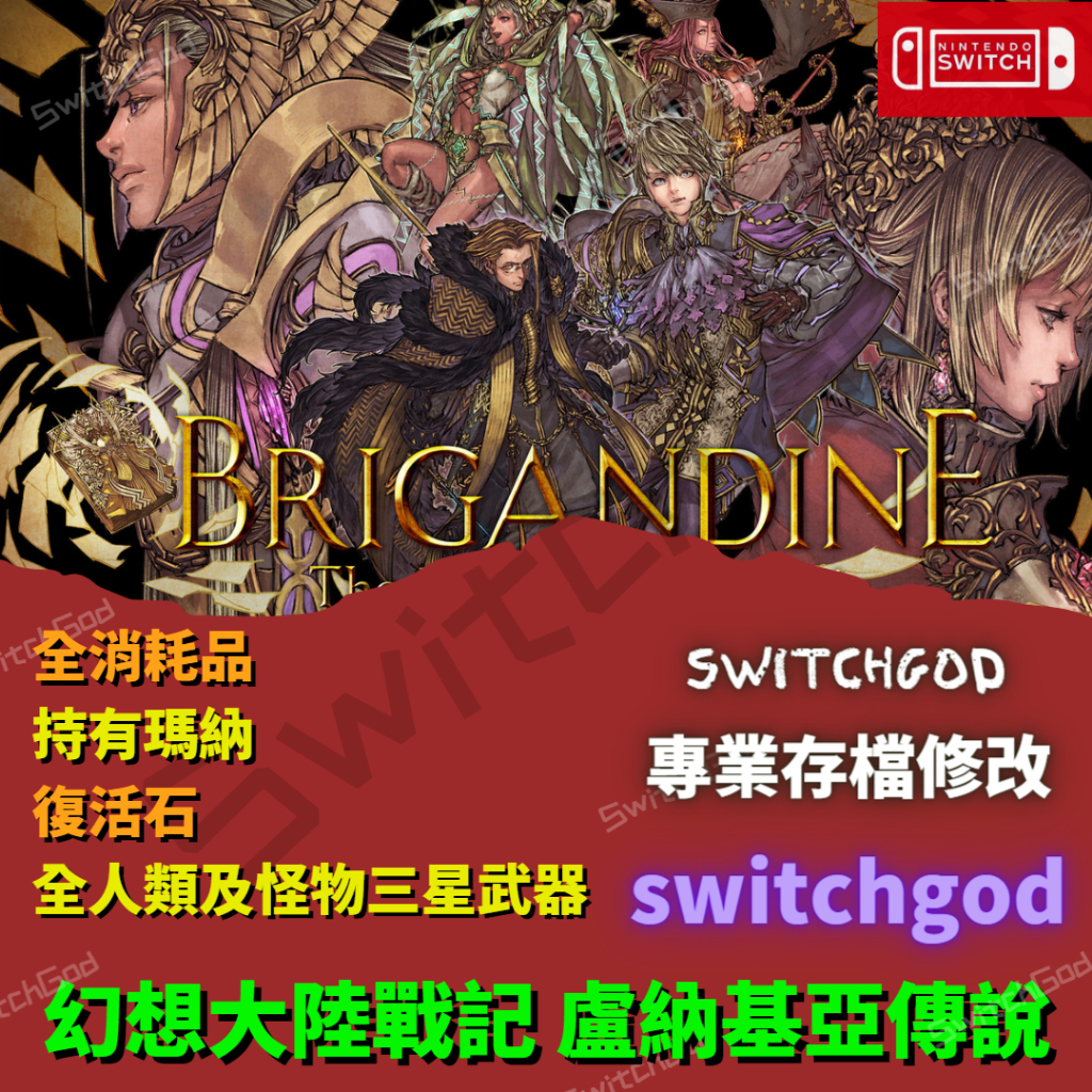 【NS Switch】 幻想大陸戰記 盧納基亞傳說 存檔修改 存檔替換 SwitchGod