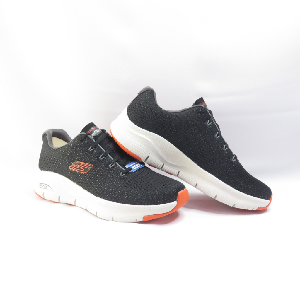 Skechers ARCH FIT - TAKAR 男 健走鞋 232601BKOR 黑x橘【iSport】